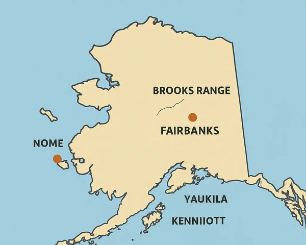 Alaska Gold Mining areas