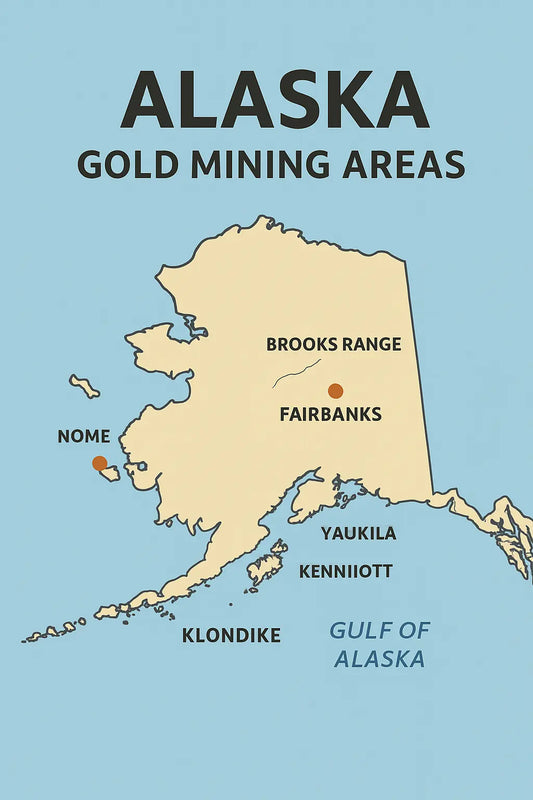 Alaska Gold Mining areas