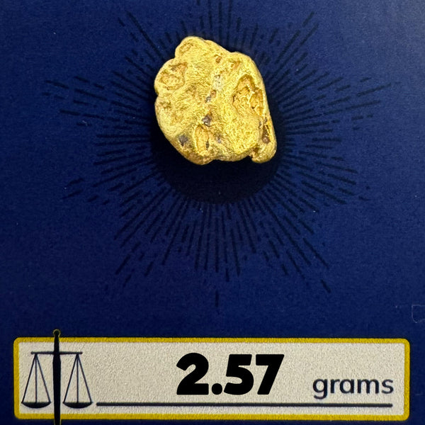 2.57 large gold nugget for sale from Bobby Nugget Gold 