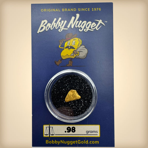 Raw Gold Nuggets for sale | California Gold Nugget .98 grams + Lucky Bonus Bag | #0259