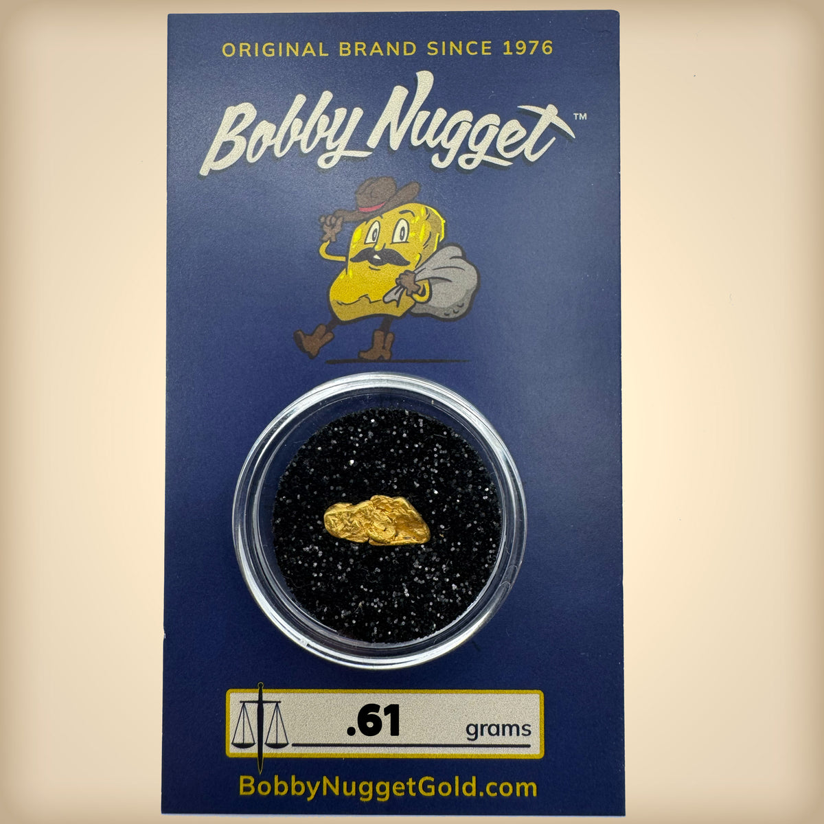 Raw Gold Nuggets for sale | California Gold Nugget .61 grams + Lucky Bonus Bag | #0268