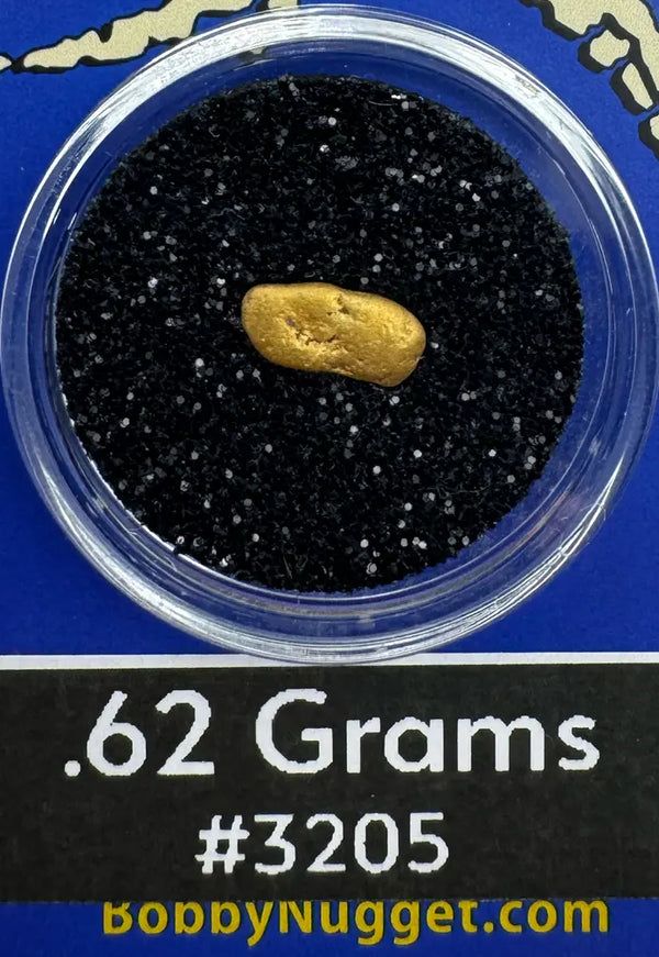 Gold Alaska nugget  weight and source.