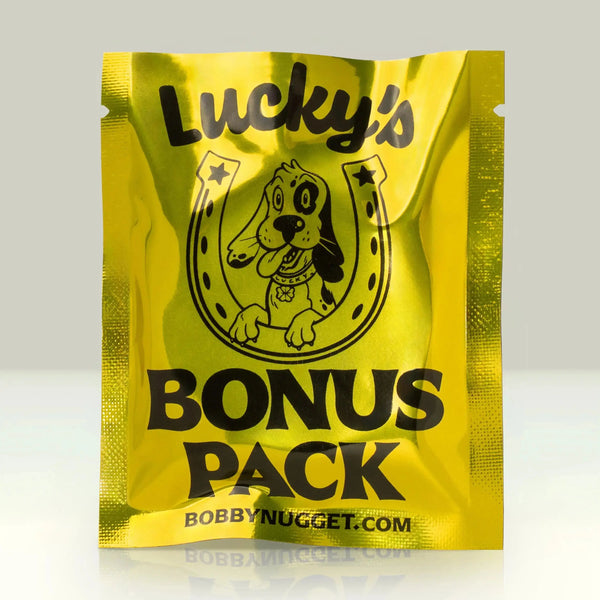 lucky bonus bag include in every purchase of gold nugget