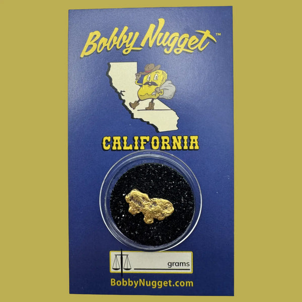 California Gold Nugget 1.48g + Free Lucky Bonus Bag inside Bobby Nugget Gold