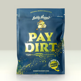 Gold paydirt from Bobby Nugget featuring natural gold pieces and a Lucky Bonus gift