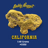 California Gold Nugget 1.48g + Free Lucky Bonus Bag inside