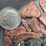 Natural Copper Paydirt – Real Copper Flakes 15 grams guaranteed + Lucky Bonus Bag Bobby Nugget Gold