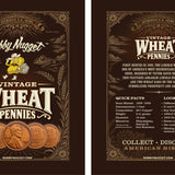 Roll of 50 Lincoln Wheat Pennies | 1909–1958 U.S. Wheat Cents Bobby Nugget Gold