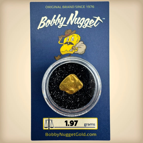 Buy Gold Nuggets for sale | California Gold Nugget 1.97 grams + Lucky Bonus Bag | #0225