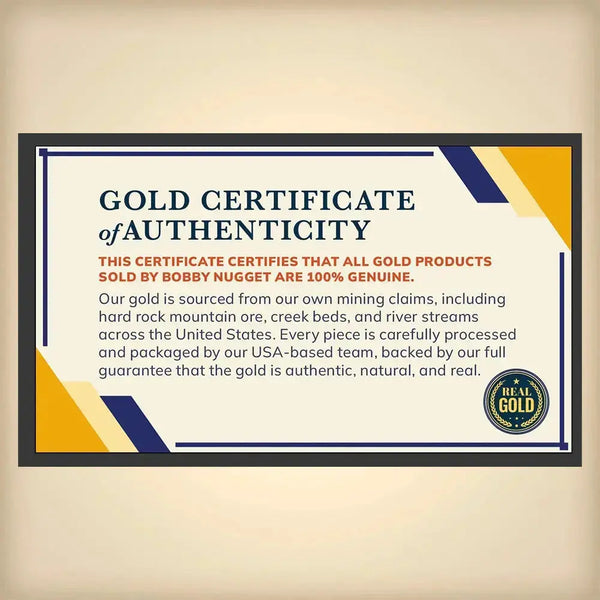 authentic gold certificate
