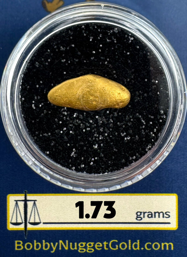 Gold Nugget for sale | California Gold Nugget  1.73 grams + Lucky Bonus Bag | #0228