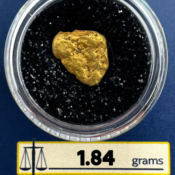 Gold Nugget for sale | California Gold Nugget  1.84 grams + Lucky Bonus Bag | #0229
