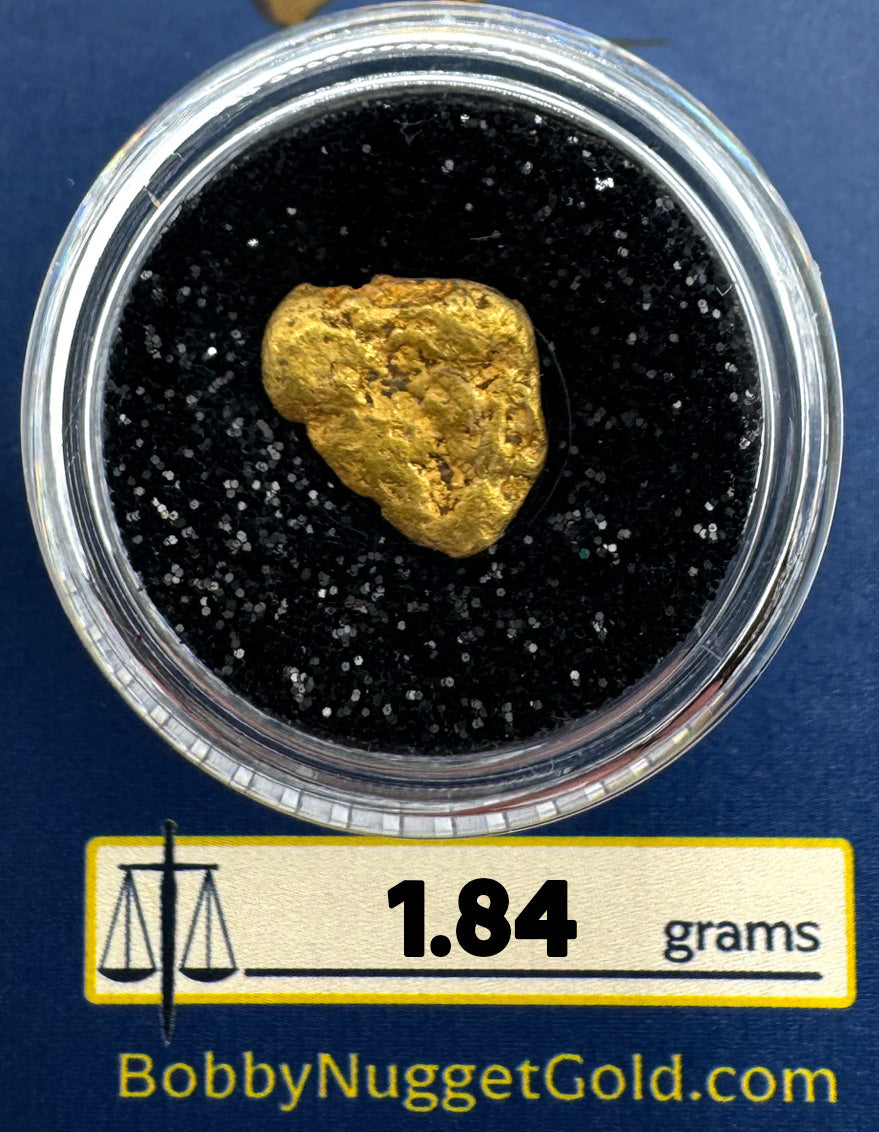 Gold Nugget for sale | California Gold Nugget  1.84 grams + Lucky Bonus Bag | #0229
