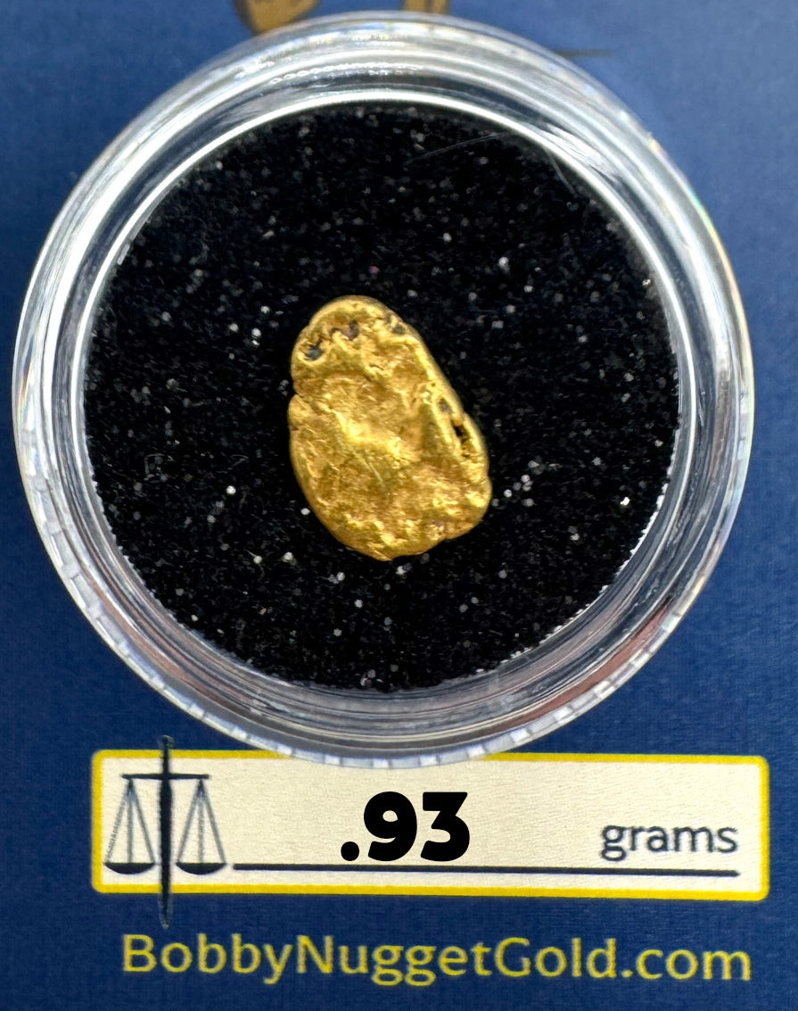 Gold Nugget for sale | California Gold Nugget  .93 grams + Lucky Bonus Bag | #0231
