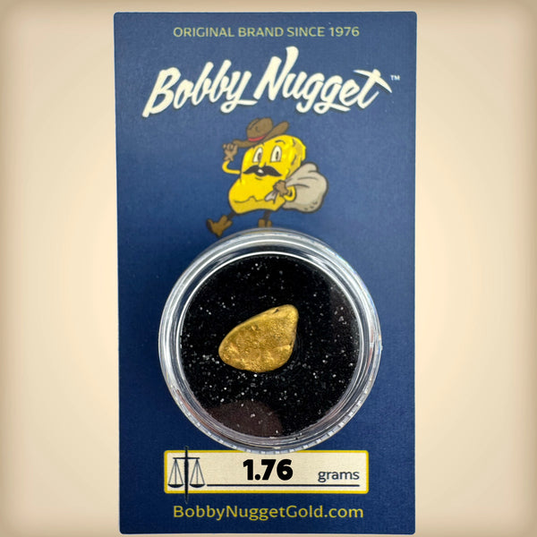 Gold Nuggets metal detecting | California Gold Nugget 1.76 grams + Lucky Bonus Bag | #0226