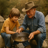 Gold-panning-for-paydirt