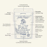 Gold Paydirt Prospecting Bag | Guaranteed Gold | Gold Rush Panning Concentrates + Lucky’s Bonus Bag | 1/4 Gram of Gold Bobby Nugget Gold