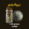 Hard Rock Gold Shot for Sale | 1.05 Grams Refined Natural Gold Shot + Lucky Bonus Bag | Bobby Nugget Gold #0382