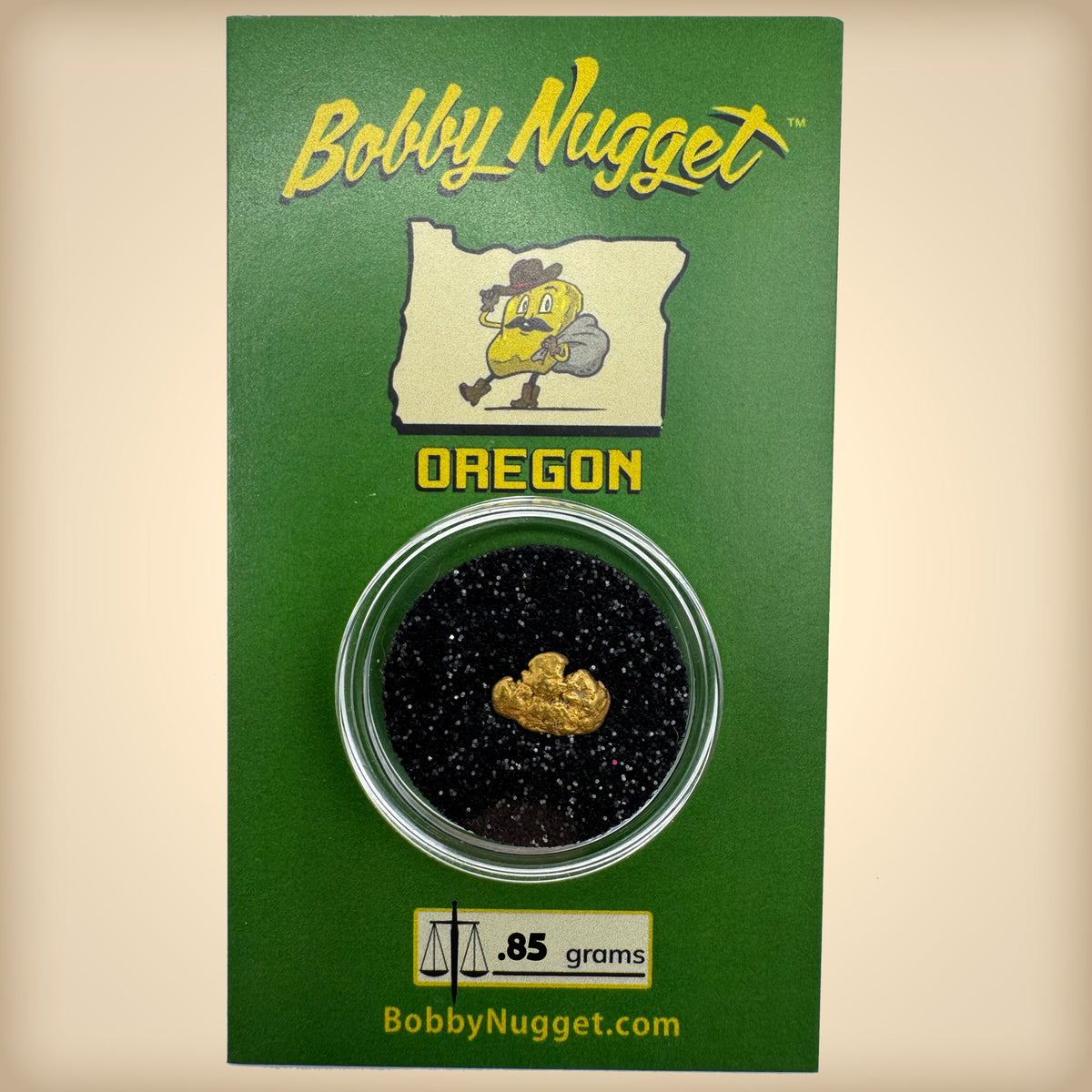 Oregon Gold Nugget for sale | Natural gold nugget .85 grams + Lucky Bonus Bag | #0279