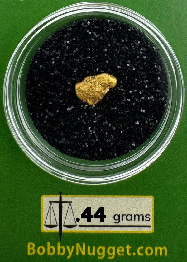 Raw Gold Nuggets for sale | Oregon Gold Nugget .44  grams + Lucky Bonus Bag | #0284