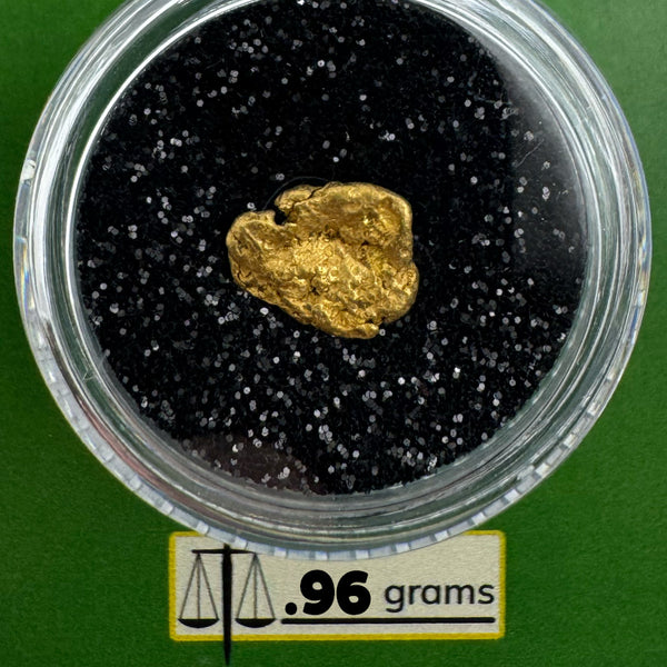 Raw Gold Nuggets for sale | Oregon Gold Nugget .96  grams + Lucky Bonus Bag | #0281