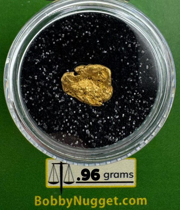 Raw Gold Nuggets for sale | Oregon Gold Nugget .96  grams + Lucky Bonus Bag | #0281