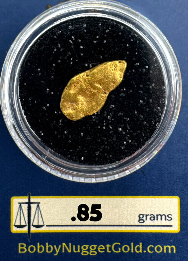 Gold Nugget for sale | California Gold Nugget .85 grams + Lucky Bonus Bag | #0223
