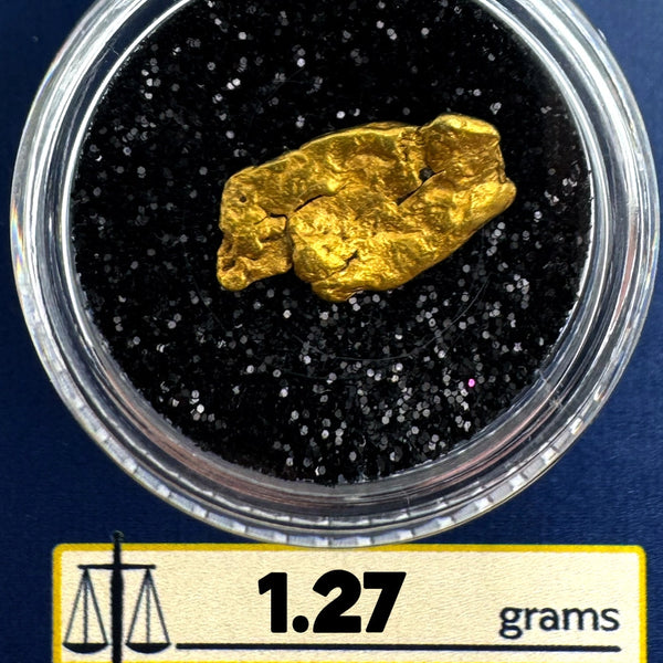 Buy Gold Nuggets for sale | California Gold Nugget 1.27 grams + Lucky Bonus Bag | #0224