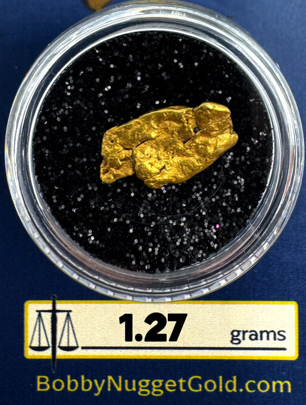 Buy Gold Nuggets for sale | California Gold Nugget 1.27 grams + Lucky Bonus Bag | #0224