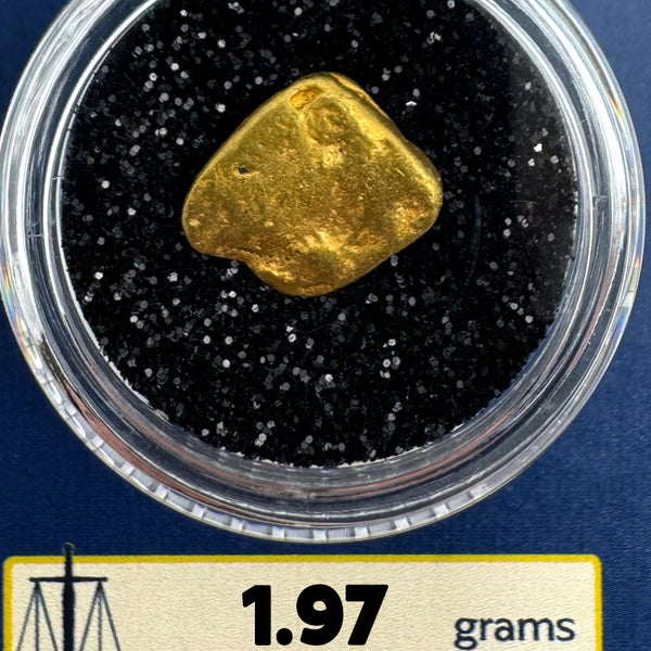 Buy Gold Nuggets for sale | California Gold Nugget 1.97 grams + Lucky Bonus Bag | #0225