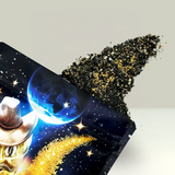 Gold paydirt with space-themed design featuring gold paydirt stars and a moon.